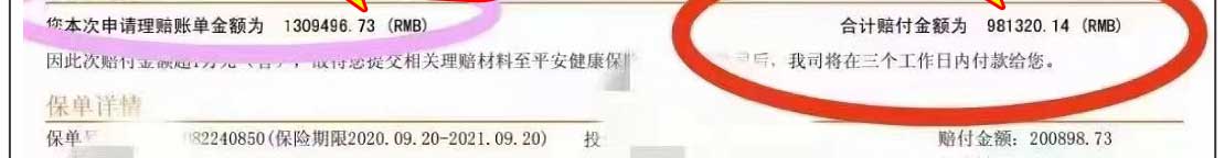 e生保98万理赔