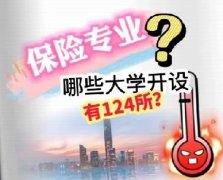 <b>视频 | 开设保险专业的大学有124所？ </b>